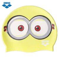 №▦✔ หมวกว่ายน้ำซิลิโคน Arena/Arena New Minion ของแท้ กันน้ำ กันลื่น สำหรับผู้ชายและผู้หญิง พร้อมจัดส่งฟรี