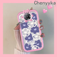 เคส Chenyyka สำหรับ Xiaomi Poco F2 Pro Redmi K30 Pro ซูมได้ลายการ์ตูนรูปกลีบดอกไม้น่ารักใหม่เคสโทรศัพท์โปร่งใสซิลิโคนนิ่มสีสันสดใสกันกระแทกป้องกันเลนส์กล้องเคสใส