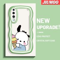 JIUMOO เคสสำหรับ Huawei P30 P30 Pro P30 Lite น่ารักจาก Anrio Pochacco สร้างสรรค์ขอบครีมลายคลื่นเคสโทรศัพท์แบบใสนิ่มเคสซิลิโคนแฟชั่นเคสป้องกันโปร่งใสเลนส์กล้องถ่ายรูปกันกระแทก