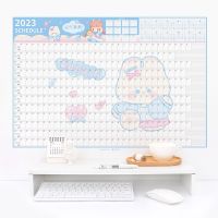 Ins Cartoon 2023 Calendar Planner Sheet with Stickers To Do List Daily Schedule Planner Annual Agenda Organizer Office Supplies