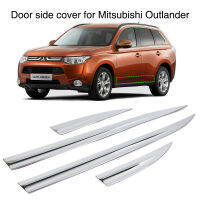 รถด้านนอกประตูด้านข้างแถบป้องกันสำหรับ Mitsubishi Outlander 2014 2015 Chrome Molding Trim