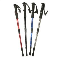 2Pcspair Outdoor Hiking Anti Shock Walking Sticks escopic Trekking Climbing Poles Ultralight Led Walking Canes Hiking Poles