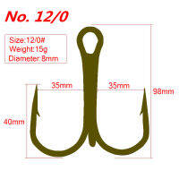 20pc Oversized 120 140 3 way swivel three anchors treble hook triple hook naked barbed hook pike fishing tackle Umbrella Rigs