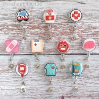 1PCS Cartoon Badge Reel Retractable ID Lanyard Name Tag Card Badge Holder Clip Doctor Nurse Office Supplies Credential Holder