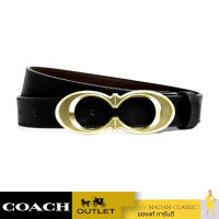 เข็มขัด COACH C1725 SIGNATURE BUCKLE BELT, 25MM (IMBLKS)