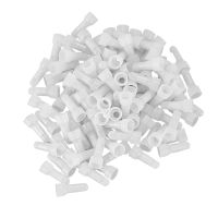 600Pcs 22-16 GA AWG Closed End Crimp Caps Splice Gauge Wire Connectors Terminals (White)