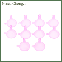 Ginca 10ชิ้นกรวยพลาสติกขนาดเล็กเครื่องมือจ่ายของเหลวในห้องปฏิบัติการช่องทางเล็กๆสำหรับน้ำหอมและของเหลว