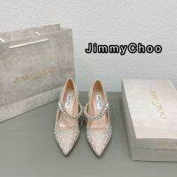 Pearl Full Diamond Baotou Pointed High Heel Single Shoes