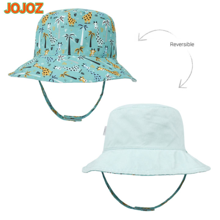 jojoz-หมวกถังฤดูร้อนหมวกบังแดดพิมพ์ลายการ์ตูนสำหรับเด็กหญิงเด็กชาย0-5ปี-หมวกแก๊ปใส่ตกปลาเด็กวัยหัดเดิน