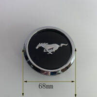 4 pcslot 68MM For Mustang OEM Wheel Rim Center Cap Black Chrome Edge Running Horse 5W1J-1A096-BA