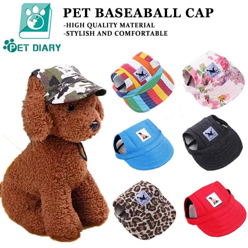 Pet Dog Hat Sports Windproof Travel Sun Hats Baseball Cap for Puppy Large  Dogs