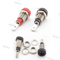 5pcs Female Jack Chassis Panel Mount Socket 2mm Male Banana plug Connector for Non-Shrouded Brass Nickel PlatedYB23TH