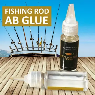 Durable Fishing Rod Glue 10ml 2 Bottle Epoxy Resin Glue Guide Ring DIY