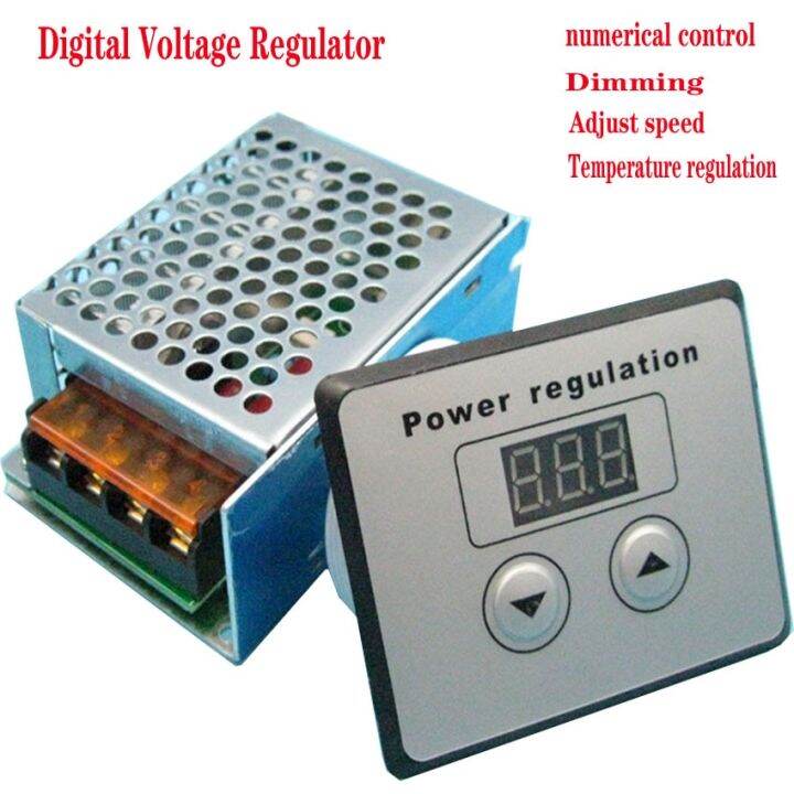 Quality 4000w 220v Ac Scr Voltage Regulator Dimmer Electric Motor Speed