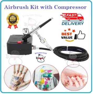 130 Model Airbrush Kit Mini Spray Pump Pen Air Compressor Wall Cake Art  Painting