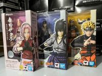 Bandai Shfiguarts แอคชันฟิกเกอร์นารูโตะ Naruto: Shippuden Sasuke Sakura ยูชิฮามาดาราตุ๊กตาของเล่นเคลื่อนย้ายโมเดลแกะสลัก