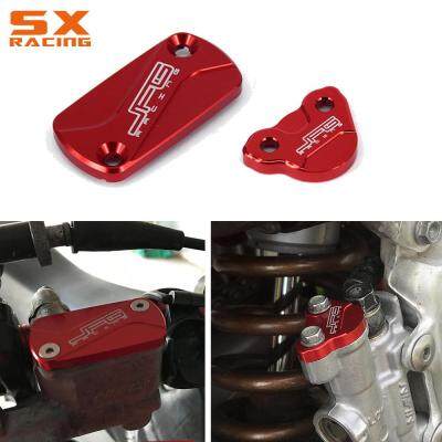 สำหรับ HONDA CR 250R CRF 150R 250R 250X 125R 250RX 250F 02-22รถจักรยานยนต์ CNC ด้านหน้าด้านหลังเบรคอ่างเก็บน้ำฝาครอบ