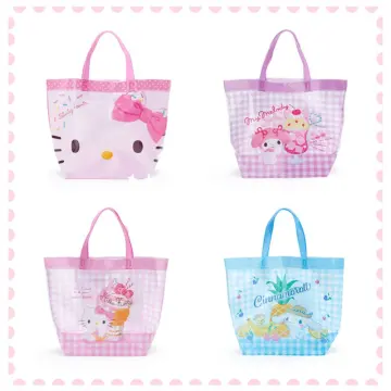 New Sanrio HELLO KITTY Messenger Bag Pink Black & White Checkered