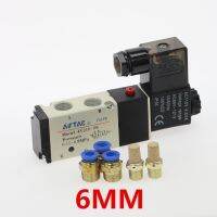 อุปกรณ์วาล์วควบคุมแรงดันไฟฟ้า 5 Way 2 Position Control Air Gas Magnet Valve 12v 24 V 220 V Coil Volt 4mm - 12 มม .