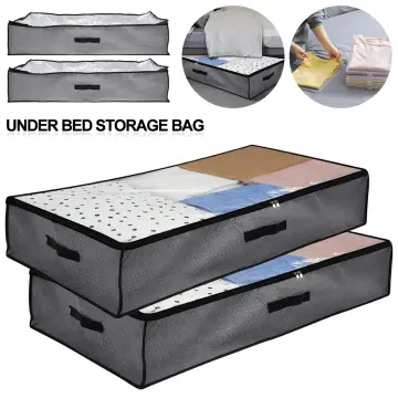 2Pcs Under Bed Storage Bags 40L Underbed Storage Containers with