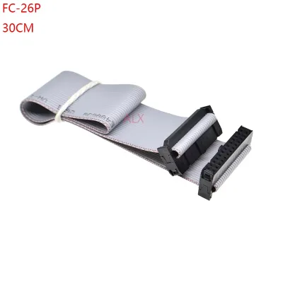 1PCS FC-26p 30CM 2.54MM pitch JTAG AVR ISP DOWNLOAD CABLE 26P WIRE 26PIN Gray Flat Ribbon Data Cable FOR DC3 IDC BOX HEADER