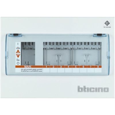 ตู้คอนซูมเมอร์ยูนิต 8 ช่อง B-TICINO BTCN8 ตู้คอนซูมเมอร์ ตู้ C-UNIT