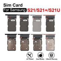 For Samsung Galaxy S21 Plus Dual Sim Card S21 S21 Ultra Single Sim Tray MicroSD Holder Nano Slot Replacement Part