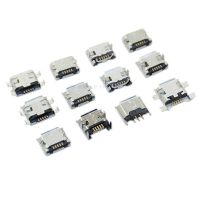 10pcs/lot  Micro USB 5 Pin SMT Socket Connector Type B Female Placement SMD DIP USB Charging Connectors Electrical Connectors