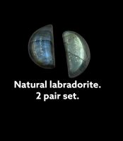 Labradorite 1 pair fancy shape (18.3 x2) for earrings