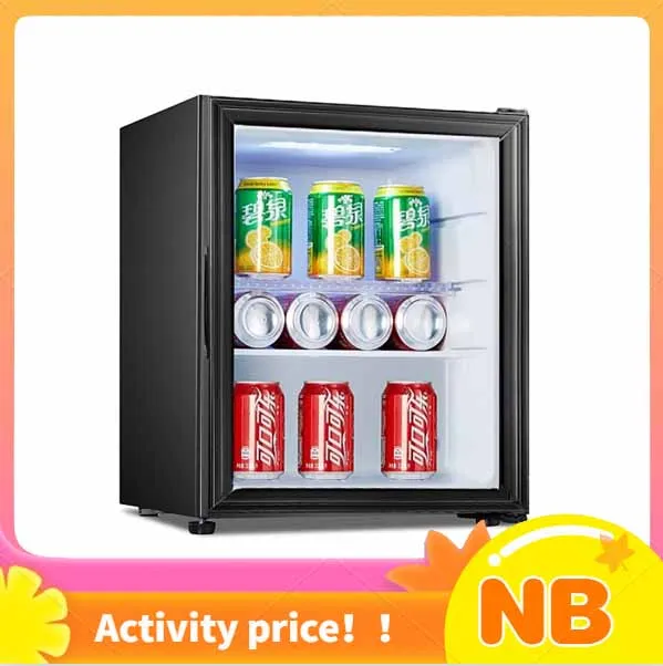 NB Small Refrigerator Dormitory Refrigerator Freezer Glass Door Smart