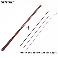 Goture 3-7.2M escopic Fishing Rod Carbon Fiber Ultra Light Hand Stream Fishing Pole Carp Trout Rod Fishing Tackles