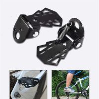 1คู่จักรยานด้านหลังเหยียบ MTB พับ Footrests ขี่จักรยานอุปกรณ์จักรยานเท้า Peg 03KA