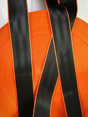 【CW】❧✘✓  Black-orange 3M-36M Car Webbing Personalized Modification Accessories