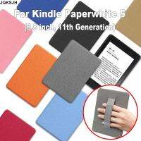 JQKSJH รุ่น11TH เคสอัจฉริยะขนาด6.8นิ้ว หนังพียู ที่พยุงมือ แผ่นปิดโฟลิโอ e-reader มืออาชีพอย่างมืออาชีพ พัก/ตื่นอัตโนมัติ เคสป้องกันรอย สำหรับ Kindle Paperwhite 5 กันกระแทกและกันกระแทก