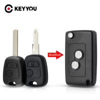 [New Changes] KEYYOU 2 BTN ดัดแปลงพลิกเปลือกกุญแจรถระยะไกลสำหรับซีตรอง C1 C2 C3 C4 Picasso Xsara เปอโยต์206 306 307 107 207 407พันธมิตร