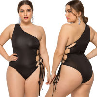 Women Swimwear Black Swimsuit Plussize For Female Big Larges Size Swimming Swim Bathing Suits Beachwear Wear 2XL-5XL