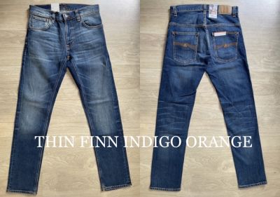 NUDIE THIN FINN INDIGO ORANGE มือ1 แท้ 100% มี Book&amp;Tag ครบ