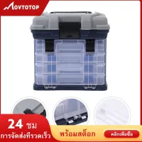 MOVTOTOP 1 ชิ้นปฏิบัติตกปลารอกกล่องปิดผนึกตกปลากล่องตกปลาอุปกรณ์เสริมภาชนะ