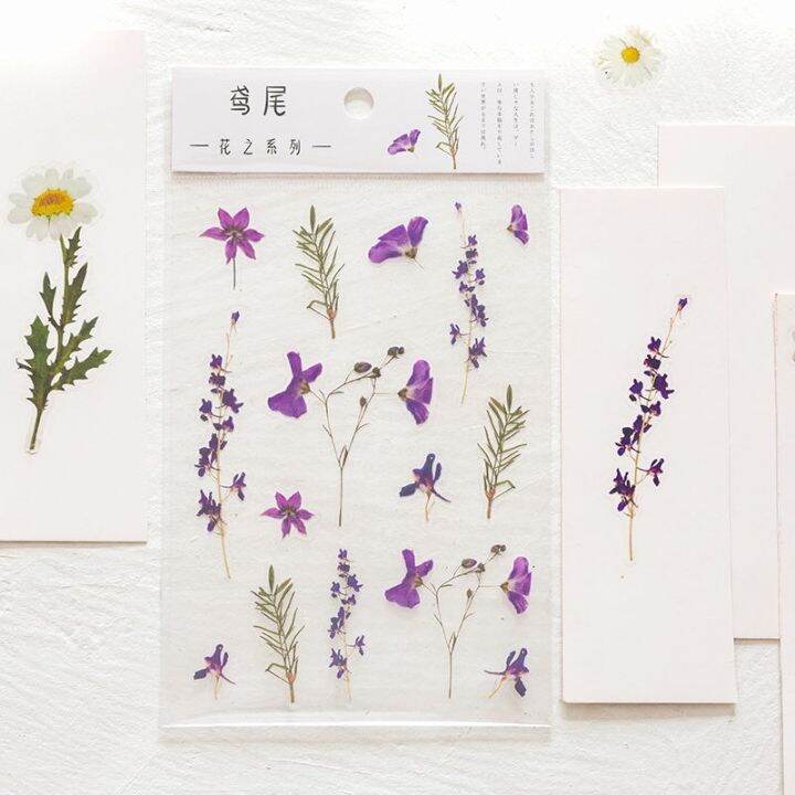 yf-stickers-flowers-leaves-plants-lable-transparent-pet-for-scrapbooking-diary-journal-decorative-material