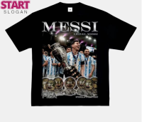 STAART แชมป์ฟุตบอลโลกปี 2022 อาร์เจนติน่า เสื้อแขนสั้นที่ระลึก Triple Crown Messi เสื้อ Samsung Messi No. 10