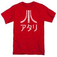 {พร้อมสต็อก XS-6XL} Atari Rough Kanji เสื้อแขนลำลองขาสั้นพิมพ์ลาย100% เสื้อยืดผู้ชายผ้าคอตตอนพลัสไซส์ของขวัญวันเกิด