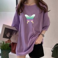 [AMYGO] 2023 M-5XL Loose  Plus Size Baju T shirt Perempuan Lengan Pendek Tops Murah Wanita Clothes Tshirt Woman Tops Girls Student Ladies Tshirt Woman Tops Girls Student Korean Style Ladies Kurung Moden 宽松T恤女裝上衣女生短袖衣服