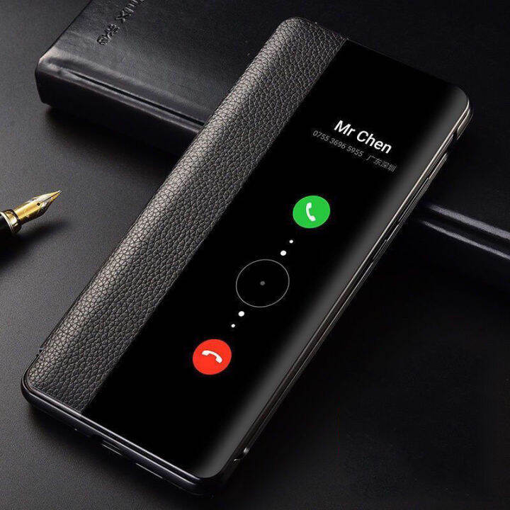 Clear View Mirror Case For Vivo V27 Pro V27e V25 Pro 5G Leather Flip