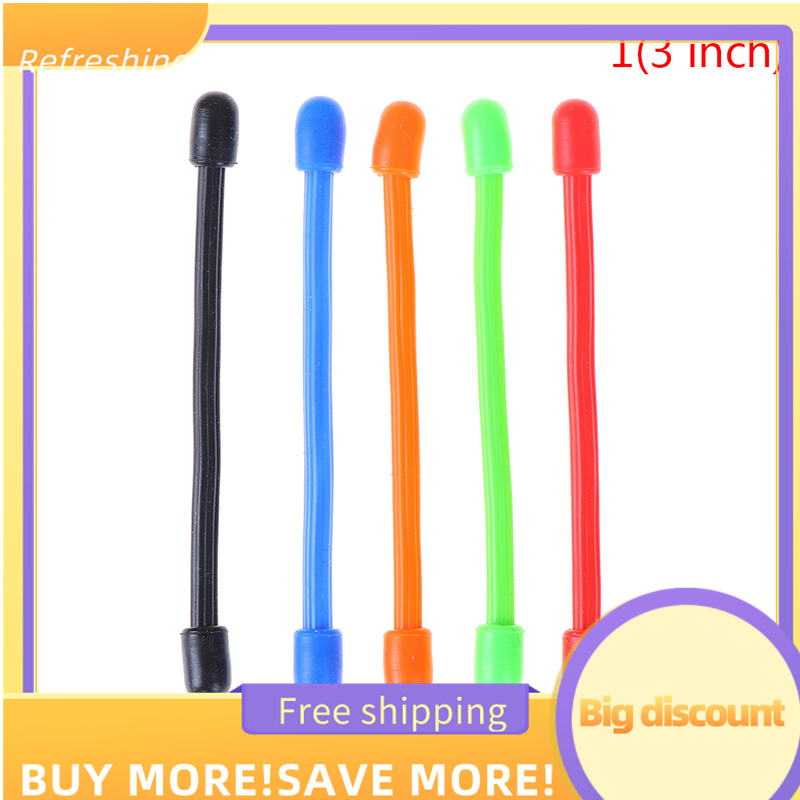 5pcs 3''6''12" Reusable Magic Rubber Twist Ties Cable Wire Gear Tie Organi fq 