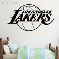 โปสเตอร์ลายศิลปะสำหรับสติ๊กเกอร์ติดผนังไวนิลบาสเก็ตบอล Los Angeles ประเภทตกแต่งห้องนอนโปสเตอร์การออกแบบจิตรกรรมฝาผนังสำหรับเด็กผู้ชายรูปลอก W297เครื่องประดับ