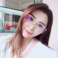 【แว่นตาแว่นกรองแสงผู้หญิงผู้ชาย】Korean Design R Metal Frame Eyeglasses WomenMen