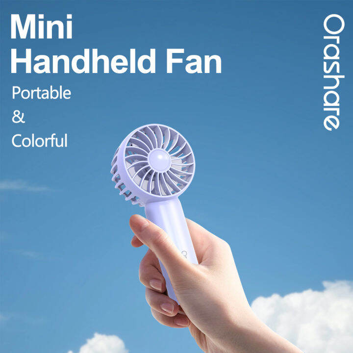 Orashare HF01 Mini Hand-held Fan Rechargeable Electric Fan 3 Wind ...