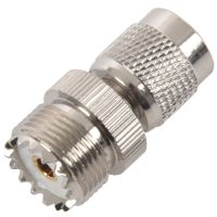 TNC Male to PL259 UHF Female Adapter Connector,silver