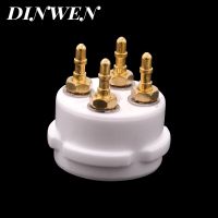 Special Offers 1PC 4PIN TUBE SOCKET EIZZ High End Ceramic  Plated Copper VALVE BASE For 300B 2A3 811 5Z3 45 71A Vintage Audio Amplifier DIY