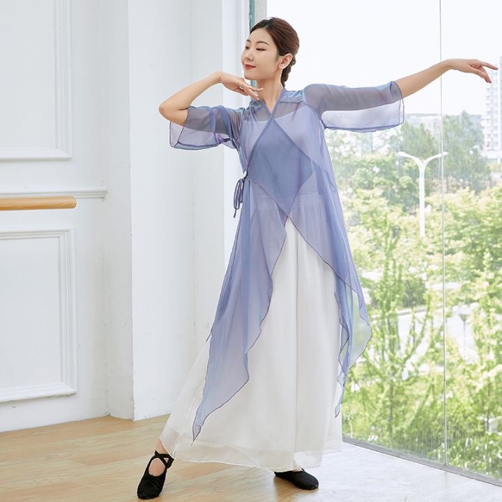 classical-dance-practice-clothing-womens-long-cardigan-gauze-elegant-body-rhyme-adult-butterfly-wing-performance-clothing